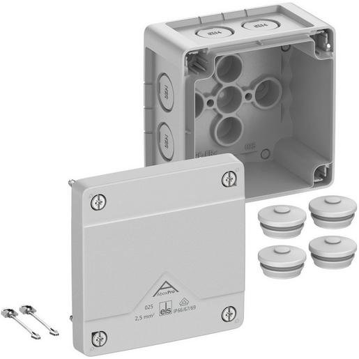 Spelsberg S40240001 Abzweigkasten IP66/IP67 max. 2,5² IK09 SK II Ui 1000V AC Ui 1000V DC DLG DNV VDE Verpackungseinheit:1ST