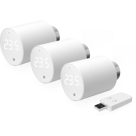 Shelly FG3800235268339 Heizkörperthermostat BLU TRV 3 Stk. mit Gateway weiß Verpackungseinheit:1ST
