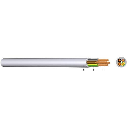Kabel & Leitungen YML-J     5X0,75 WS PVC Schlauchleitung leicht YML-J 5X0,75 weiß Eca 50m Bund Verpackungseinheit:50M