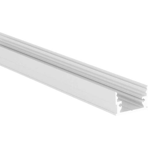 Proled L69B000W ALUMINIUM PROFILE M-LINE LOW 2 m Tol: 0/+3 mm Alu et weiss Verpackungseinheit:1ST