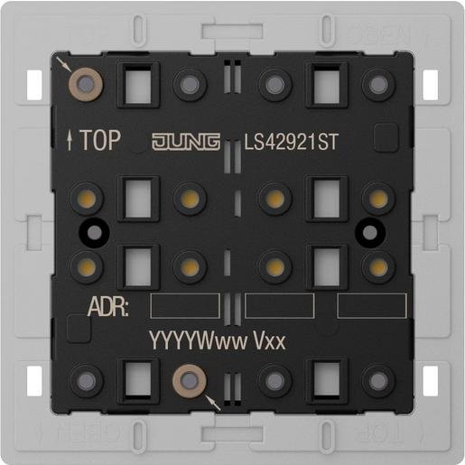 Jung LS42921ST KNX Tastsensor-Modul Universal 2fach F40 Secure Kunststoff Serie LS Verpackungseinheit:1ST