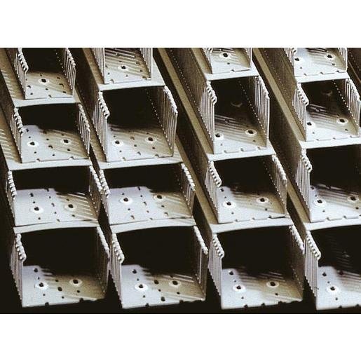 Bocchiotti B01166 Verdrahtungskanal T1E Hart PVC 2 m grau RAL 7030 Verpackungseinheit:2M