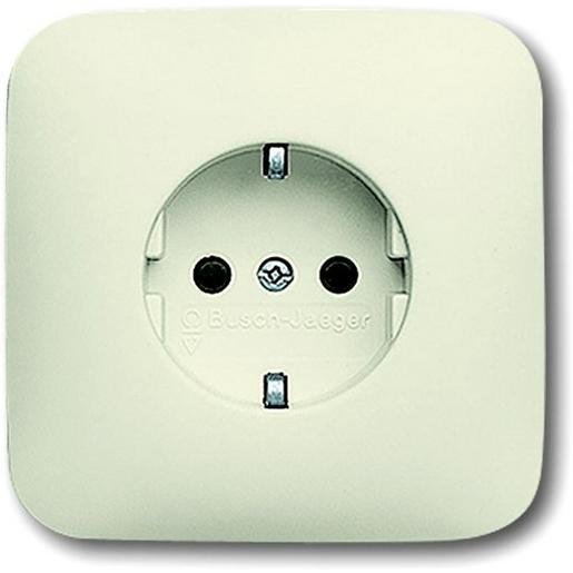 Busch-Jaeger 2CKA002011A1367 SCHUKO Steckdose weiß - Duro 2000 SI Verpackungseinheit:1ST