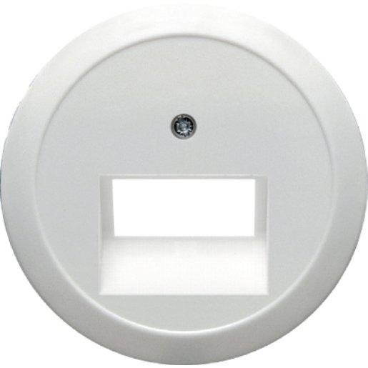 Berker 1409 Zentralstück f. UAE/E-DAT Design/Telekom ISDN-Steckdose Palazzo weiß Verpackungseinheit:1ST