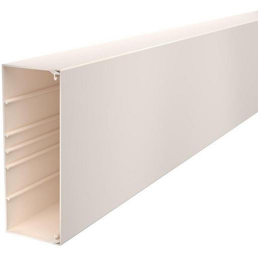 OBO 6026206 Leitungsführungskanal mit Bodenlochung 80x210 mm cremeweiß Verpackungseinheit:2M