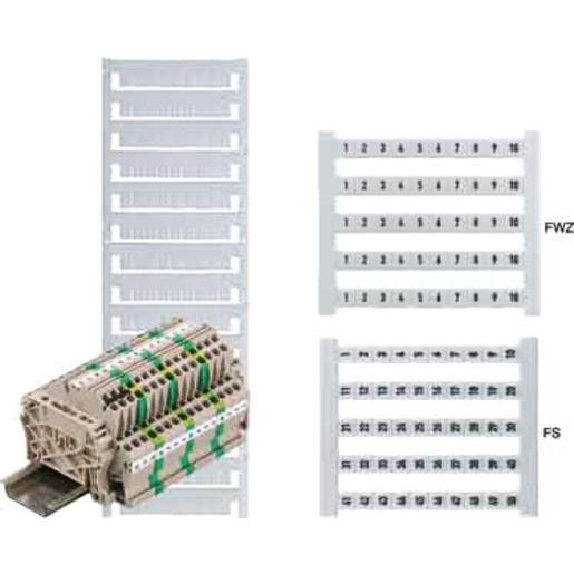 Weidmüller 0473460501 Klemmenmarkierer / Verbindermarkierer 5 x 5 mm Polyamid Nr. 501-550 Verpackungseinheit:50ST