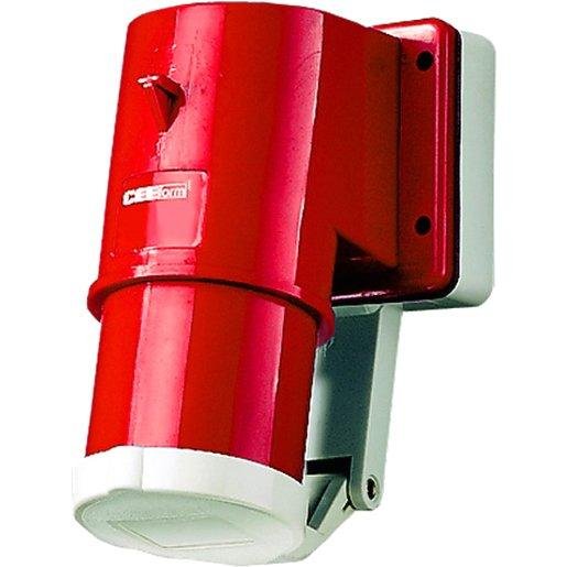 Mennekes AM 412 CEE-Aufbaugerätestecker 32A 5p 400V 6h IP44 mit Klappdeckel Verpackungseinheit:1ST