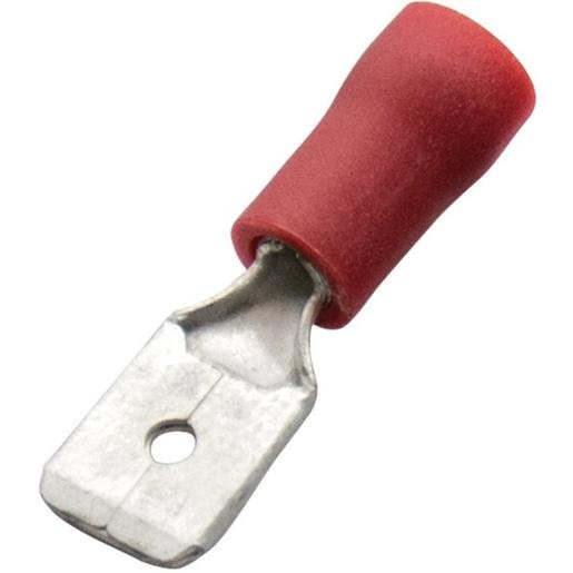 Haupa 260516 Flachstecker isoliert 0,5-1,0//4,8x0,8 Verpackungseinheit:100ST