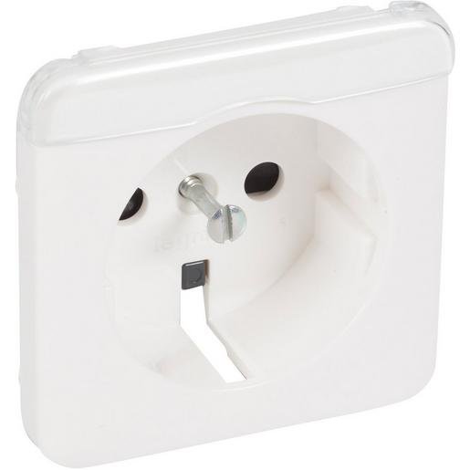 Legrand 776228 Steckdose (SL) mit erhöhtem Berührungsschutz Beschriftungsträger Creo ultraweiß Verpackungseinheit:1ST