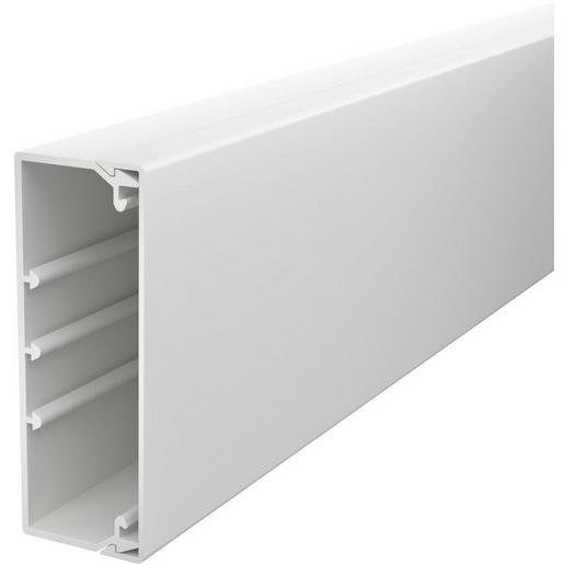 OBO 6191150 Leitungsführungskanal mit Bodenlochung 40x110 mm reinweiß Verpackungseinheit:2M