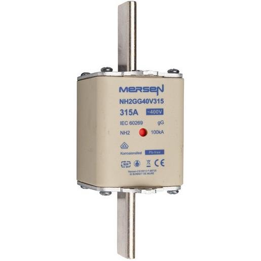 Mersen N223733 NH-Sicherung gG Gr.2 400VAC 315A mit spannungsführenden Grifflaschen Verpackungseinheit:1ST
