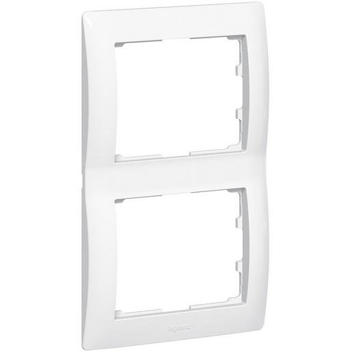 Legrand 771006 Rahmen 2-fach senkrecht Galea ultraweiß Verpackungseinheit:1ST