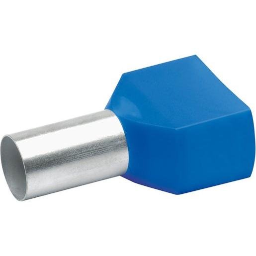 Klauke 87714 Aderendhülse für 2 Leitungen isoliert 2x16 mm² 14mm lang Cu Verpackungseinheit:100ST