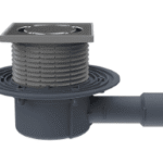 HUTTERER & LECHNER HL510PRBLUE HL510Prblue - Bodenablauf DN40/50 waagrecht mit Geruchsverschluss Primus blue, 123x123 mm/115x115 mm  Verpackungseinheit:1ST