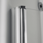 PALME TOTP210/H1/20 TOP DRIVE R Pendeltür 2-teilig in Nische 970x2000 ESG transparent Alusilber  Verpackungseinheit:1ST