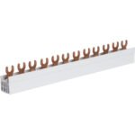 HAGER KDN363A Phasenschiene 3P Gabel. 10mm² 12M 4 LS-Sch., QuickConnect