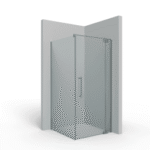 PALME V6VVD290/K1/29R PA APREJO PLUS 6 mm VARIO classic Pendeltür an Fixteil zu Seitenteil 885x2000 ESG mit PALM.nano Cenit-Chrom rechts  Verpackungseinheit:1ST