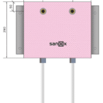 SANOOX T05.2250.14.16 Dusche kurz,Rohrführung unten lang Länge 1600mm  Verpackungseinheit:1ST