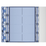 BTICINO 352181 Abdeckung für Ruftastenmodule von SFERA Aluminium, 8 Ruftasten,  Farbe: Allmetal  Verpackungseinheit:1ST