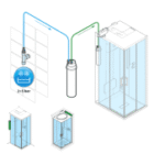 ALVA AQDDSPFH ALVA Spa Filtereinheit für Dampfduschen AQDDSP..  Verpackungseinheit:1ST