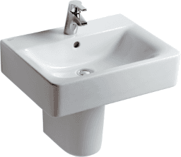 55342fa5-10aa-4da6-8c94-dab1b69c3a83 ALVA AQKEBEWT65 ALVA Bela Waschtisch 65x46cm, mit Hahnloch, Weiß Verpackungseinheit:1ST – Bild 1