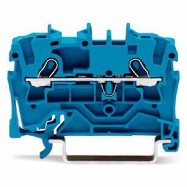 WAGO 2001-1204 2-Leiter-Durchgangsklemme für Anwendungen Ex e II geeignet für Anwendungen Ex i geeignet 0.25 - 1.5mm² blau