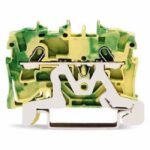 WAGO 2001-1207 2-Leiter-Schutzleiterklemme für Anwendungen Ex e II geeignet 0.25 - 1.5 mm² grün-gelb