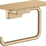 HANSGROHE 41772140 hansgrohe AddStoris Q Toilettenpapierhalter mit Ablage, Brushed Bronze 41772XXX Verpackungseinheit:1ST