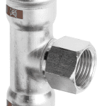 VIEGA 809 089 Viega Temponox-T-Stück  Stahl nichtrostend, Modell 1717.2  d1: 35   Rp: ½   d2: 35 1717,2 Verpackungseinheit:1ST