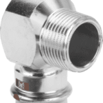 VIEGA 811 013 Viega Temponox-Übergangswinkel 90°  Stahl nichtrostend, Modell 1714.1  d: 15   R:  3/8 1714,1 Verpackungseinheit:1ST