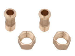 56541149-d93e-43bf-af22-ca0984db8b87 ALVA ACWAZAH5/4.3/4 ALVA Wasserzähler-Verschraubungs-Set, Innengewinde 1 1/4" x Außengewinde 3/4", Messing, Verpackungseinheit 2 Stück, für Österreich 0022402400001 Verpackungseinheit:1PAA – Bild 1