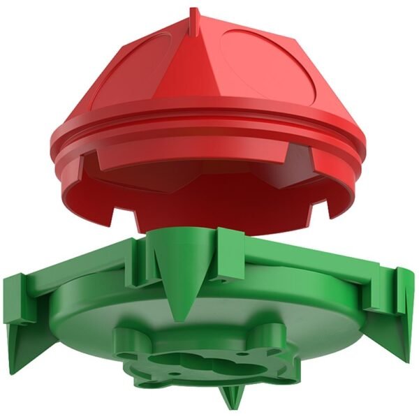 KAISER 1248-44 Verbindungsdose, ohne Funktionserhalt, Betonbau, ohne Bestückung, Ø35x46mm, IP3X, Kunststoff, Verbindungsdose/-kasten, rund