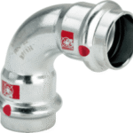 VIEGA 558 161 Viega Prestabo-Bogen 90° mit SC-Contur Stahl unlegiert, verzinkt, Modell 1116 VdS-Zulassung d: 35 1116 Verpackungseinheit:1ST