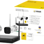 VIMAR-ELVOX 46KIT.036C Videoüberwachung Set Wi-Fi 3Mpx inkl. 2 Kamera Bullet 3.6mm  Verpackungseinheit:1ST