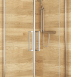 ALVA AQDUVIEHP90R ALVA Viva 1.0 Eckeinstiegshälfte PT re., 87,7-90,2/200cm, Silber HGL, ESG  Verpackungseinheit:1ST