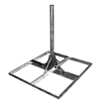 TRIAX 389375 Standfuss für Flachdachmontage (exkl. Be schwerung), feuerverzinkt, Rohrlänge: 1, STF 120 Verpackungseinheit:1ST