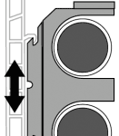 KE KELIT 6406440 KE KELIT KM834 KELOX Sockelleistenhalter Modell 2 22mm KM834 Verpackungseinheit:1ST
