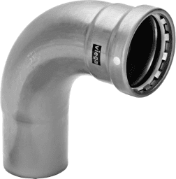 586c610d-8382-4e1e-8e07-1576d1d95e1c VIEGA 751 685 Viega Megapress S XL-Bogen 90° mit SC-Contur Stahl unlegiert, Zink-Nickel-Beschichtung, Modell 4216.1XL VdS-Zulassung DN: 80 D: 3 4216.1XL Verpackungseinheit:1ST – Bild 1