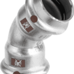 VIEGA 809 874 Viega Temponox-Bogen 45°  Stahl nichtrostend, Modell 1726  d: 28 1726 Verpackungseinheit:1ST