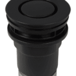 ALVA AQARVAAVP1S ALVA Varia Ablaufventil 5/4 Push Down mit Stopfen, Höhe bis 63mm, Schwarz Matt  Verpackungseinheit:1ST