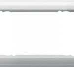 GIRA 100203 Rahmen 2fach ohne Mittelsteg Standard 55 reinweiß glänzend  Verpackungseinheit:1ST