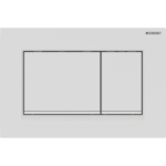 GEBERIT 115.883.01.1 GE Betaetigungsplatte Sigma20 2-Mengen Kunststoff, mattweiss, square  Verpackungseinheit:1ST
