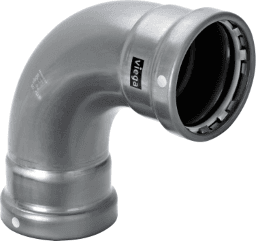 5d15a003-3a5c-4a1e-b288-68e27798af62 VIEGA 751 616 Viega Megapress S XL-Bogen 90° mit SC-Contur Stahl unlegiert, Zink-Nickel-Beschichtung, Modell 4216XL VdS-Zulassung DN: 65 D: 2½ 4216XL Verpackungseinheit:1ST – Bild 1