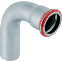 5d44e324-19e1-48cb-9666-df2a42a113b3 GEBERIT 20304 GE Mapress C-Stahl Bogen m. einseitigem Einschubende 90 Gr. d22mm verzinkt Verpackungseinheit:1ST – Bild 1