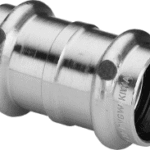 VIEGA 108 090 Viega Sanpress-Muffe mit SC-Contur Rotguss oder Siliziumbronze, Modell 2215 d: 22 2215 Verpackungseinheit:1ST