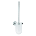 GROHE 40 374 001 GROHE Toilettenbürstengarnitur Essentials 40374_1, Material Glas/Metall, Wandmontage, chrom/glas 40374_1 Verpackungseinheit:1ST
