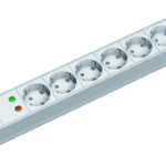 BACHMANN 333,604 Steckdosenleiste 19" PVC 7-fach 2,0m Zuleitung 1xSPD  Verpackungseinheit:1ST