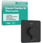 HANSGROHE 33712670 hansgrohe Ecostat Comfort Q Thermostat Unterputz für 1 Verbraucher, Mattschwarz 33712XXX Verpackungseinheit:1ST