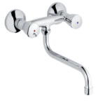 ALVA AQARSASPTW.1 ALVA Sana 1.0 Spültischarmatur 2-Griff Wandmontage, Chrom  Verpackungseinheit:1ST