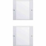 GIRA 213203 Wippenset 2-fach beschriftbar, System 55 Klar/Reinweiß